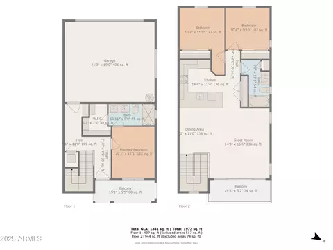 Floorplan - 4651 S Glacier --, Mesa, AZ 85212 photo 2 of 3