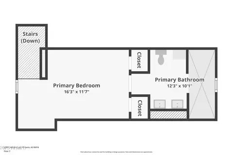 Floorplan - 2209 E Weldon Ave, Phoenix, AZ 85016 photo 2 of 3