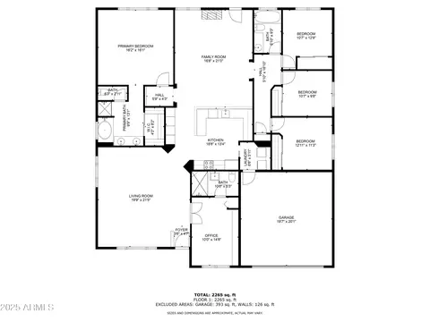 Floorplan - 462 E Pinto Dr, Gilbert, AZ 85296 photo 1 of 1