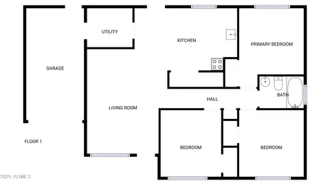 Floorplan - 3517 E Cypress St, Phoenix, AZ 85008 photo 1 of 1