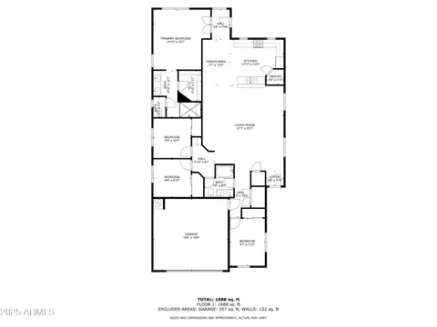 Floorplan - 7207 E Olla Ave, Mesa, AZ 85212 photo 1 of 2