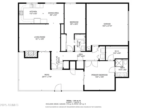Floorplan - 4339 E Osborn Rd, Phoenix, AZ 85018 photo 1 of 1