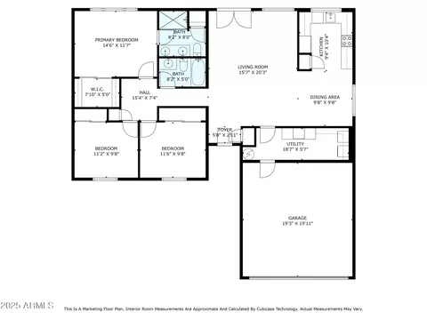 Floorplan - 1231 E Douglas Ave, Gilbert, AZ 85234 photo 2 of 3