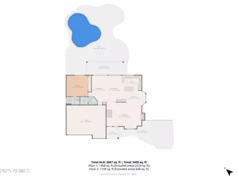 Floorplan - 4716 E Carmen St, Phoenix, AZ 85044 photo 2 of 3