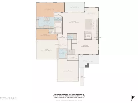 Floorplan - 10535 E Diffraction Ave, Mesa, AZ 85212 photo 1 of 3