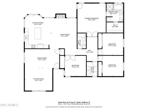 Floorplan - 2209 E Marquette Dr, Gilbert, AZ 85234 photo 2 of 2