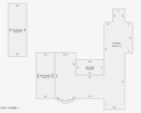 Floorplan - 1637 E Roma Ave, Phoenix, AZ 85016 photo 2 of 2