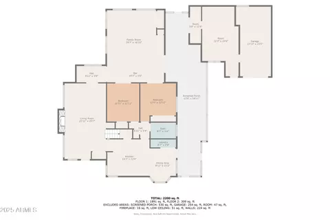 Floorplan - 2240 Roundabout Way, Overgaard, AZ 85933 photo 2 of 5