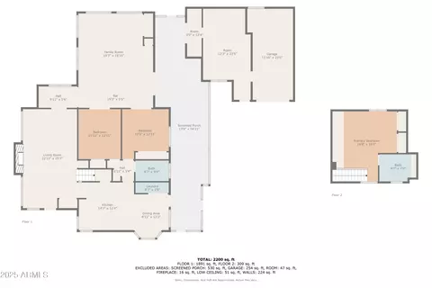Floorplan - 2240 Roundabout Way, Overgaard, AZ 85933 photo 3 of 5