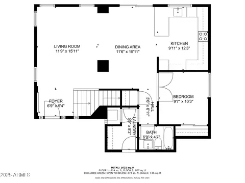 Floorplan - 1317 E Park Ave, Gilbert, AZ 85234 photo 1 of 3