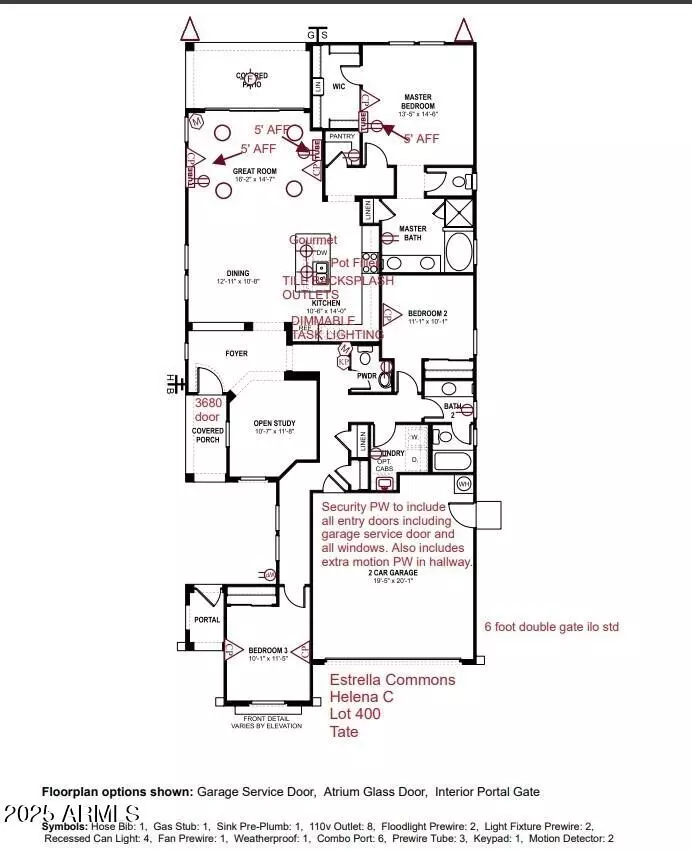Floorplan - 15240 W Latham St, Goodyear, AZ 85338 photo 1 of 1