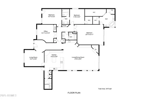 Floorplan - 2012 E Glenn Dr, Phoenix, AZ 85020 photo 2 of 2