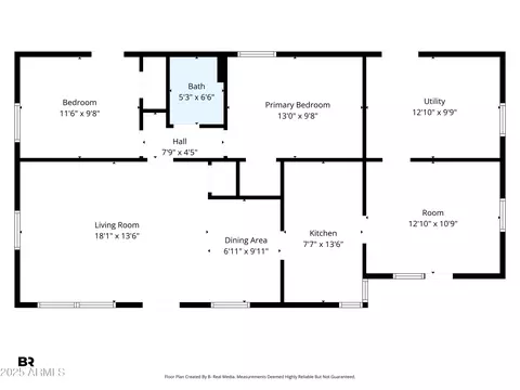 Floorplan - 2817 E Avalon Dr, Phoenix, AZ 85016 photo 1 of 1