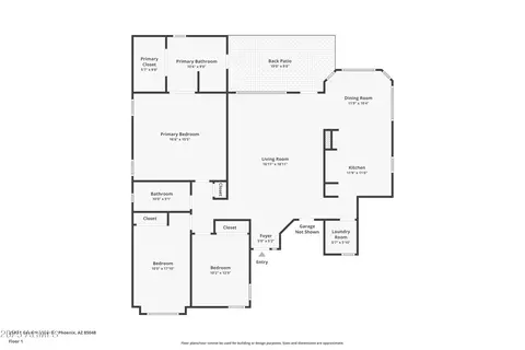 Floorplan - 2545 E Granite View Dr, Phoenix, AZ 85048 photo 1 of 1