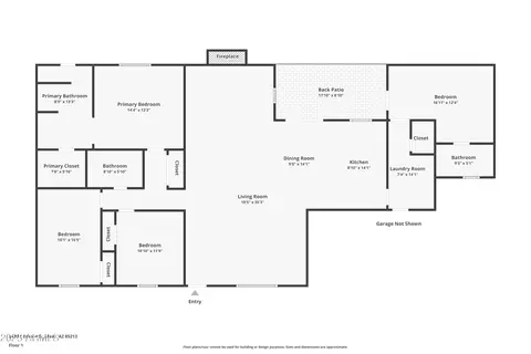 Floorplan - 2433 Enrose St, Mesa, AZ 85213 photo 1 of 1