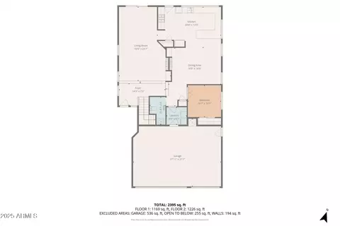 Floorplan - 7306 E Tyndall St, Mesa, AZ 85207 photo 2 of 6
