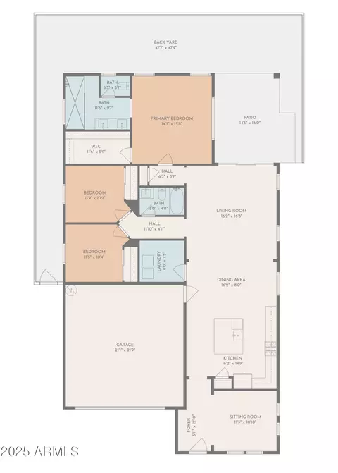 Floorplan - 2743 S Merit --, Mesa, AZ 85209 photo 1 of 2