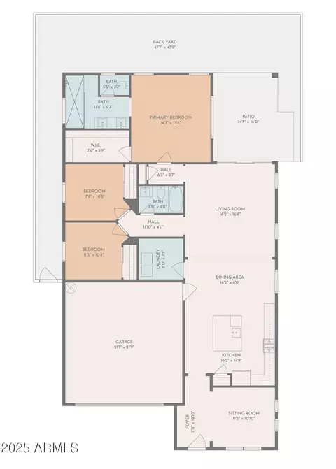 Floorplan - 2743 S Merit --, Mesa, AZ 85209 photo 2 of 2