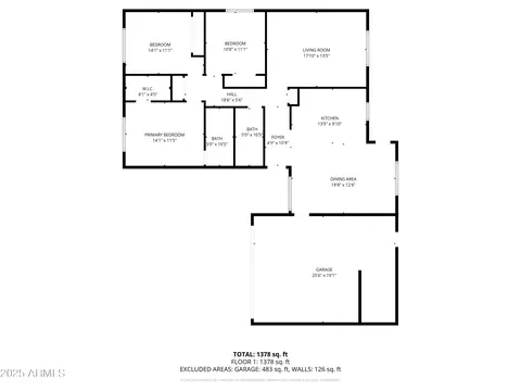 Floorplan - 1133 E Fairmont Dr, Tempe, AZ 85282 photo 3 of 3