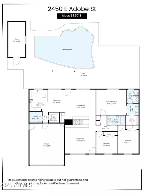 Floorplan - 2450 E Adobe St, Mesa, AZ 85213 photo 2 of 2