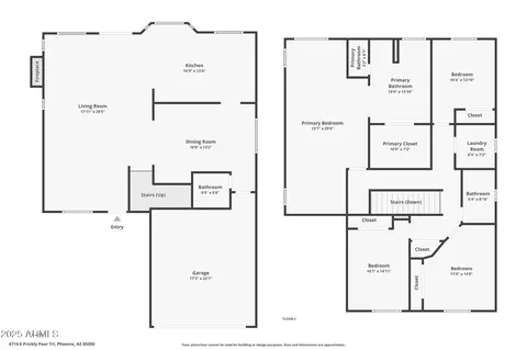 Floorplan - 4714 E Prickly Pear Trl, Phoenix, AZ 85050 photo 2 of 2