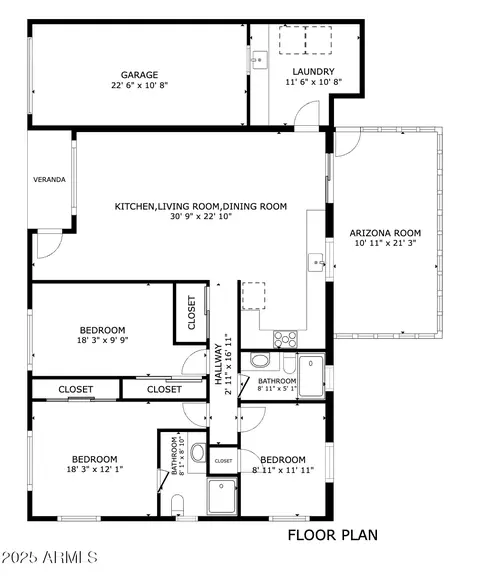 Floorplan - 4735 N 24th St, Phoenix, AZ 85016 photo 1 of 1