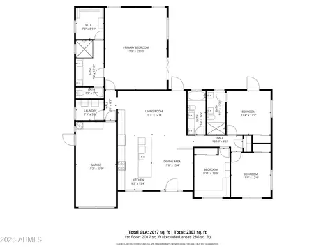 Floorplan - 2519 E Pierson St, Phoenix, AZ 85016 photo 1 of 3