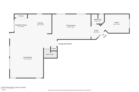 Floorplan - 3010 E Shady Spring Trl, Phoenix, AZ 85024 photo 1 of 3