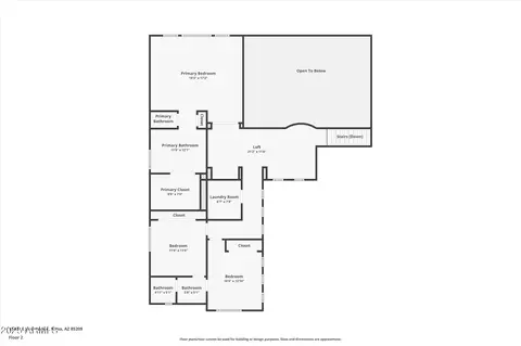Floorplan - 10429 E Jerome Ave, Mesa, AZ 85209 photo 2 of 2