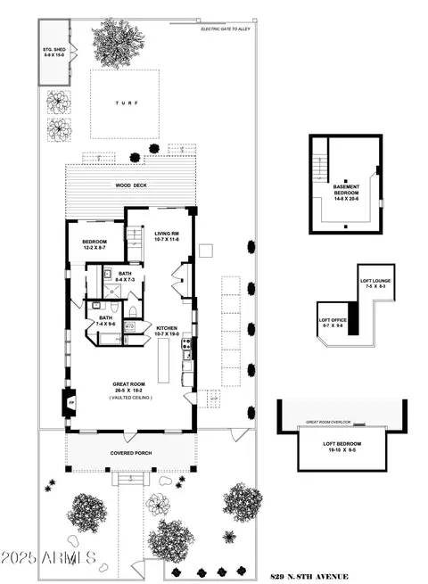 Floorplan - 829 N 8th Ave, Phoenix, AZ 85007 photo 1 of 1