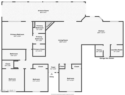 Floorplan - 6205 E Ivy St, Mesa, AZ 85205 photo 1 of 1