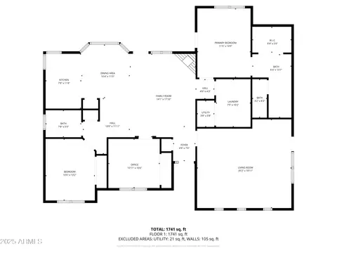 Floorplan - 613 S Val Vista Rd, Apache Junction, AZ 85119 photo 1 of 2