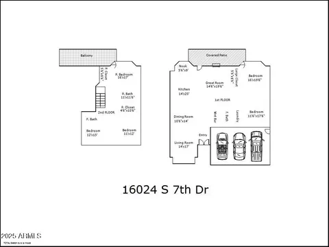 Floorplan - 16024 S 7th Dr, Phoenix, AZ 85045 photo 2 of 2