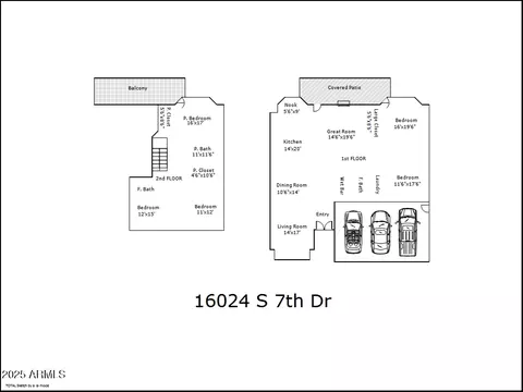 Floorplan - 16024 S 7th Dr, Phoenix, AZ 85045 photo 1 of 2
