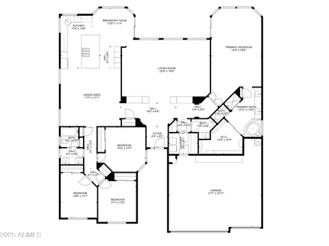 Floorplan - 7354 E Sandia Cir, Mesa, AZ 85207 photo 1 of 1