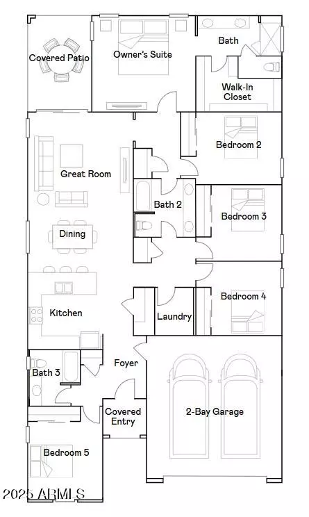 Floorplan - 8214 E Petra Ave, Mesa, AZ 85212 photo 1 of 1