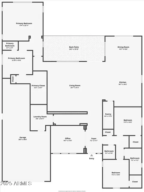 Floorplan - 2928 E Palm St, Mesa, AZ 85213 photo 1 of 1
