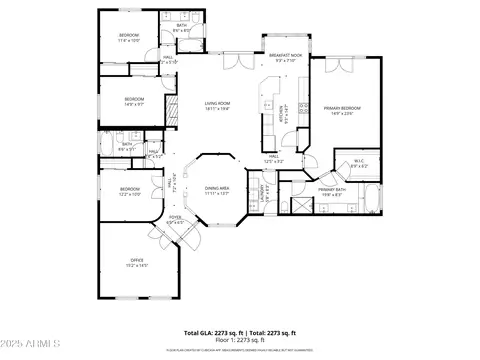 Floorplan - 4026 E Summerhaven Dr, Phoenix, AZ 85044 photo 1 of 1