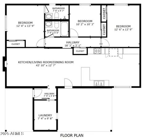 Floorplan - 1605 E Broadmor Dr, Tempe, AZ 85282 photo 2 of 2