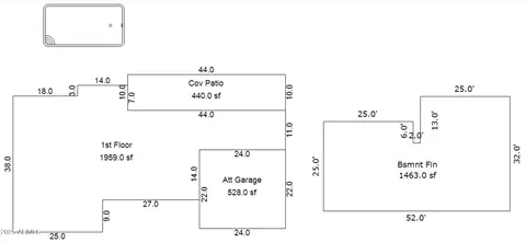 Floorplan - 1701 E Halifax St, Mesa, AZ 85203 photo 1 of 2