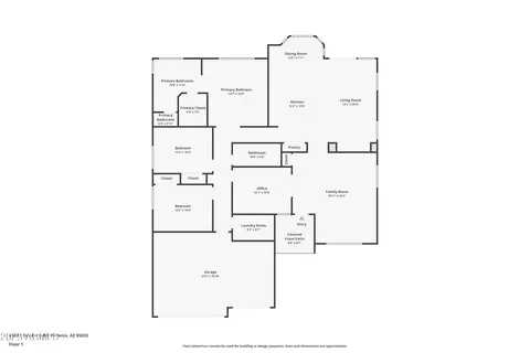 Floorplan - 4363 E Danbury Rd, Phoenix, AZ 85032 photo 2 of 2