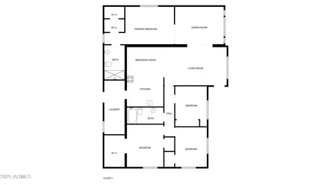 Floorplan - 3235 E Willetta St, Phoenix, AZ 85008 photo 1 of 1