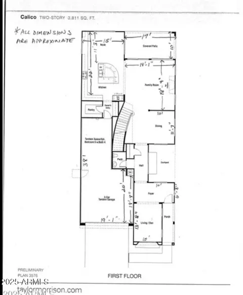Floorplan - 4615 E Navigator Ln, Phoenix, AZ 85050 photo 1 of 3