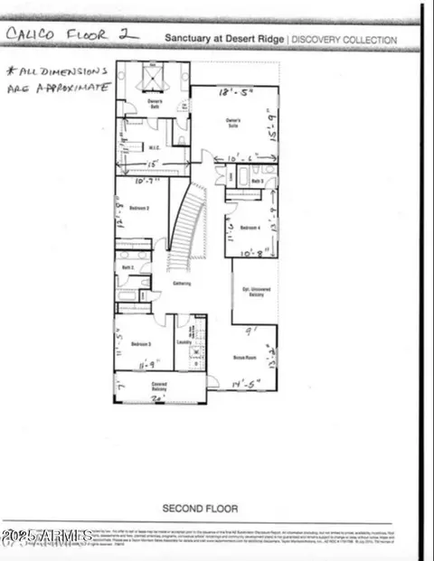 Floorplan - 4615 E Navigator Ln, Phoenix, AZ 85050 photo 2 of 3