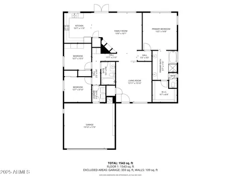 Floorplan - 4324 E Patrick Ct, Gilbert, AZ 85295 photo 2 of 4