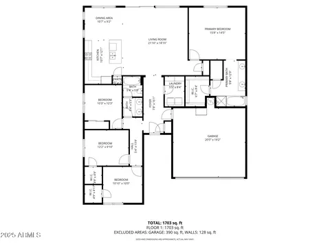 Floorplan - 941 E Drexel Dr, Gilbert, AZ 85297 photo 1 of 1