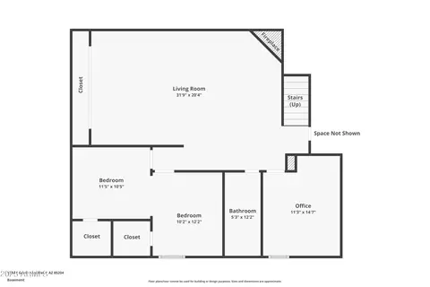 Floorplan - 1752 E Gable Ave, Mesa, AZ 85204 photo 2 of 3