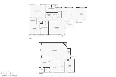 Floorplan - 1752 E Gable Ave, Mesa, AZ 85204 photo 3 of 3