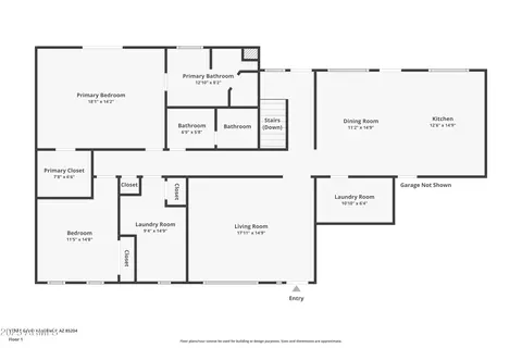 Floorplan - 1752 E Gable Ave, Mesa, AZ 85204 photo 1 of 3