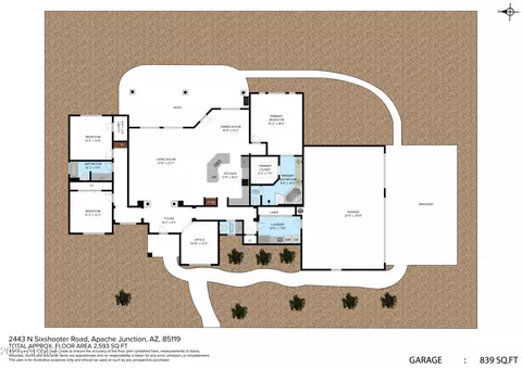Floorplan - 2443 N Sixshooter Rd, Apache Junction, AZ 85119 photo 1 of 2